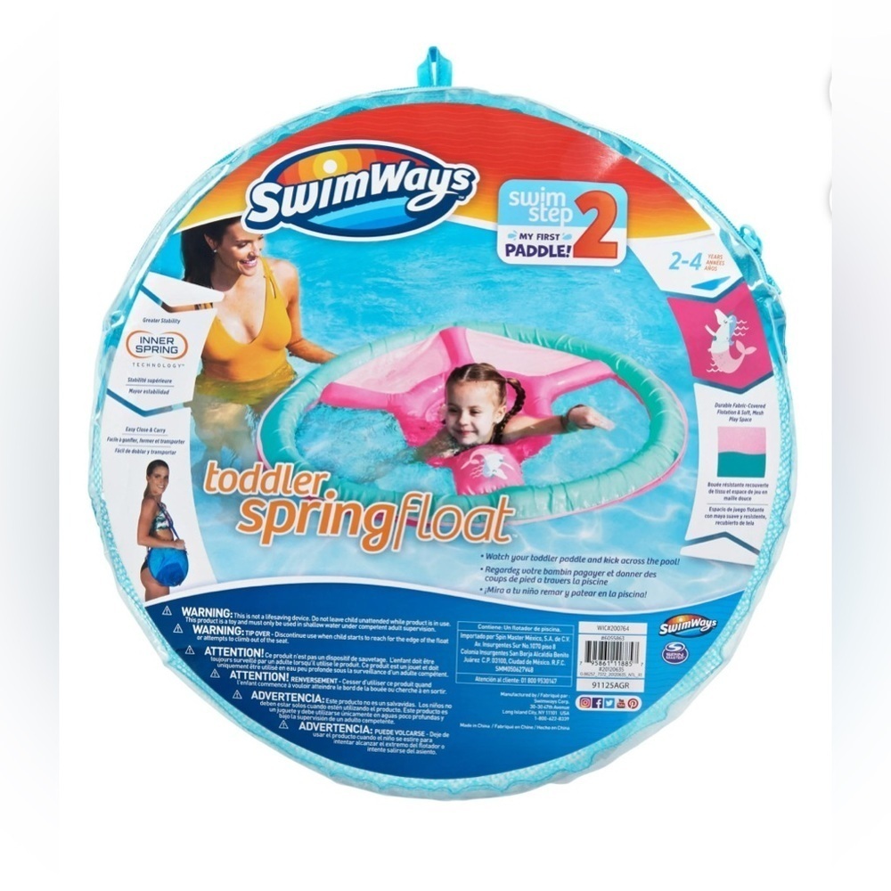 SwimWays Step 2 My First Paddle Toddler Spring Float 2-4 years